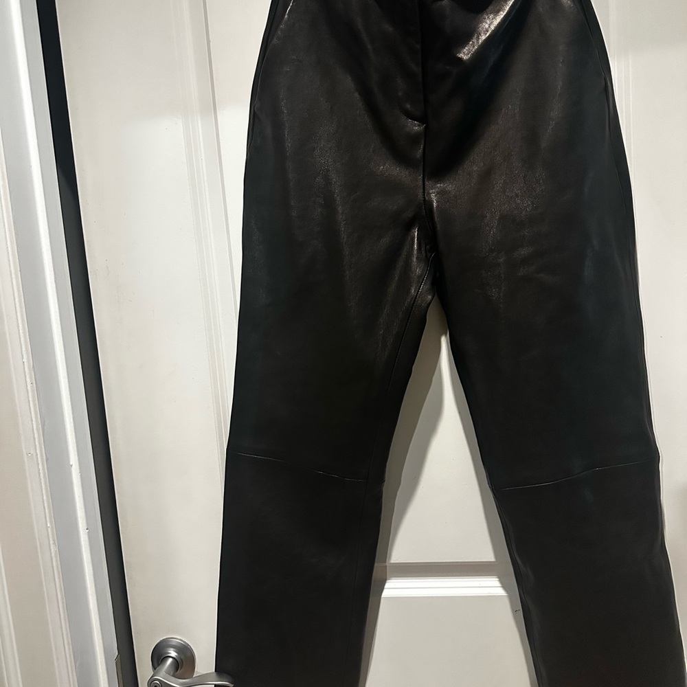 KHAITE Midnight Black Straight Leg Pants